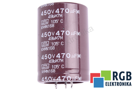 CONDENSATOR KMMN168 NIPPON 470UF, 450V CONDENSATOR