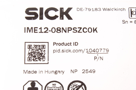 IME12-08NPSZC0K SICK 1040779 SENZOR DE PROXIMITATE INDUCTIV