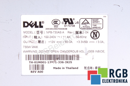 NPS-730AB DELL DEFECT – PENTRU PIESE