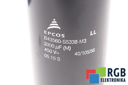 CONDENSATOR B43560-S5338-M3 EPCOS 3300UF, 450V CONDENSATOR