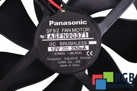 ASFN90371 PANASONIC 92X92X25MM, 12V EVANTAI