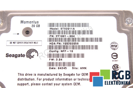ST92011A SEAGATE MOMENTUS 20GB