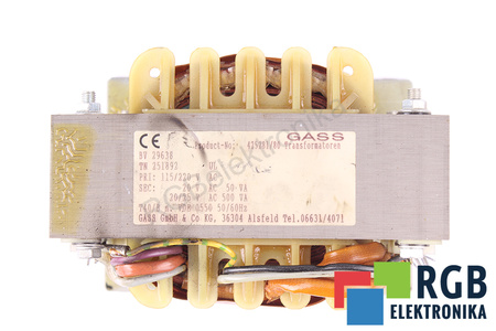 BV29638 GASS TN251892 115/220V, 20/20/25V TRANSFORMATOR