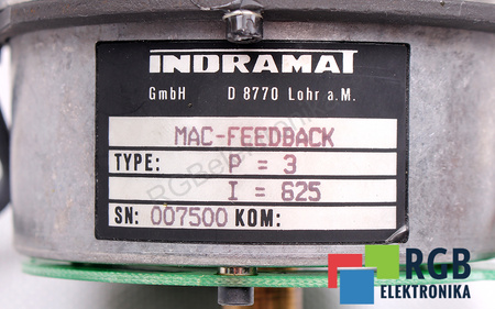 MAC-FEEDBACK INDRAMAT P=3 I=625 SISTEM DE MĂSURARE