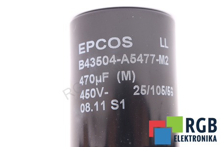 CONDENSATOR B43501-A5477-M EPCOS 470UF 450VDC CONDENSATOR