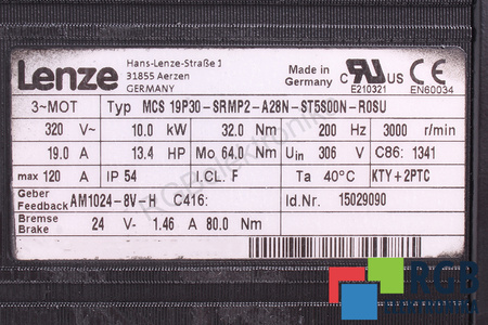 MCS19P30-SRMP2-A28N-ST5S00N-R0SU LENZE STATOR