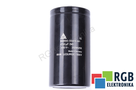 CONDENSATOR B43550-S5478-M1 S+M 4700UF, 450V CONDENSATOR