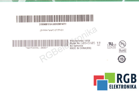 G084SN05 AUO V.9 8.4" MATRICE LCD