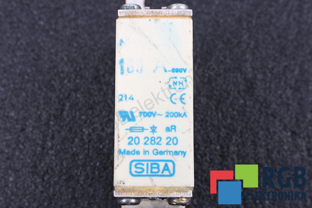 SIGURANŢĂ 2028220 SIBA ULTRA RAPID NH000 100A, 690VAC, 200KA SIGURANŢĂ