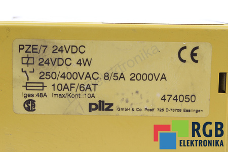 PZE/7 PILZ 474050 RELEU DE SIGURANȚĂ