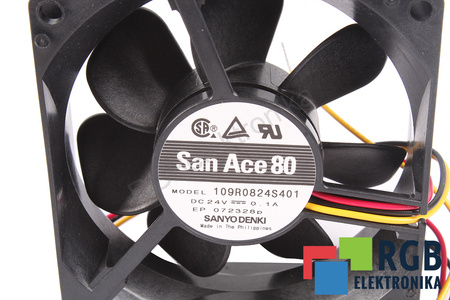 109R0824S401 SANYO DENKI 80X80X25MM, 24V EVANTAI