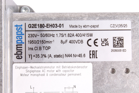 G2E180EH0301 EBM PAPST G2E180-EH03-01 230V, 261MM, 125MM, 283MM EVANTAI
