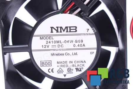 2410ML-04W-B69 MINEBEA 60X60X25MM, 12V, 0.4A EVANTAI