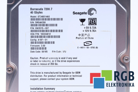 ST340014AS SEAGATE 3.5" SATA 40G