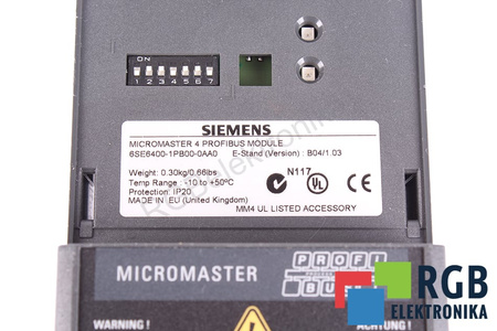 6SE6400-1PB00-0AA0 SIEMENS MICROMASTER 4 PENTRU PIESE