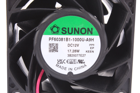 PF60381B1-1000U-A9H SUNON 60X60X38MM 12V 17.28W EVANTAI