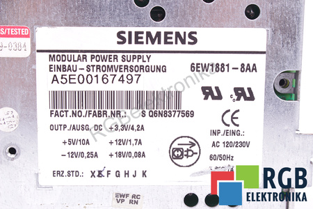 6EW1881-8AA SIEMENS A5E00167497 PENTRU PC670