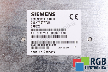 6FC5203-0AC00-1AA0 SIEMENS VERSION E SINUMERIK OP032S TASTATURĂ
