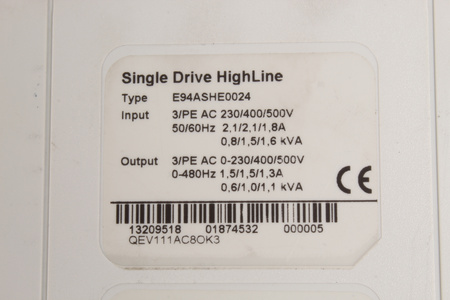 E94ASHE0024D34NNPM LENZE PROFIBUS  MM340-PLC,4MB  SM301