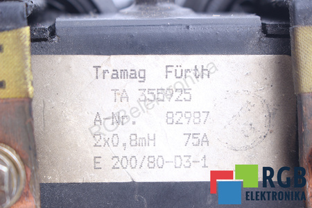 TA355925 TRAMAG A.NR. 82987 E200/80-D3-1 CHOKE