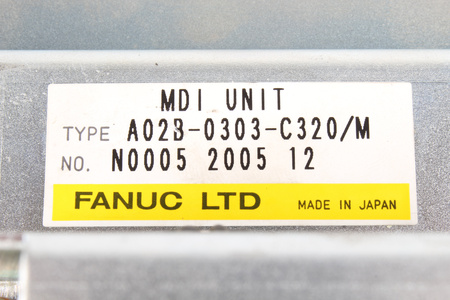 A02B-0303-C320/M FANUC MDI UNIT TASTATURĂ