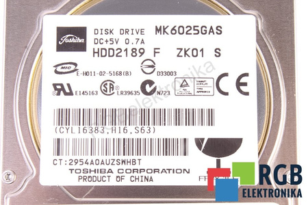 MK6025GAS TOSHIBA