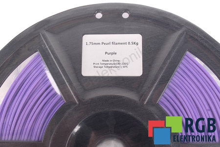 1,75MM PEARL FILAMENT 0.5KG PURPLE FLASHFORGE DIMENSIUNEA EXTERIOARĂ A BOBINEI 180MM, DIMENSIUNEA INTERIOARĂ A BOBINEI 50MM, LĂȚIMEA BOBINEI 45MM