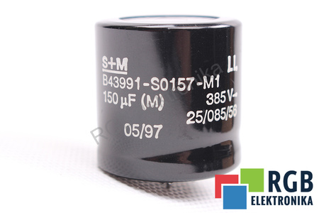 CONDENSATOR B43991-S0157-M1 S+M 150UF, 385VDC CONDENSATOR