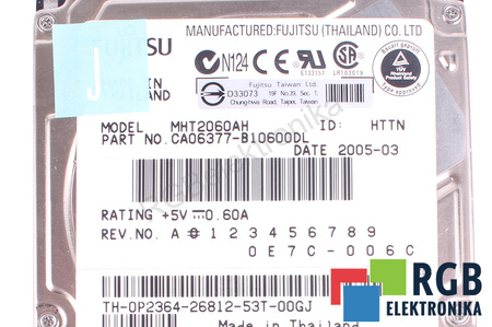 MHT2060AH FUJITSU 60GB, ATA, 2.5", HDD