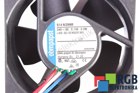 614N/2HHR EBM PAPST 9292206086 60X60X25MM 24V, 0.12A EVANTAI