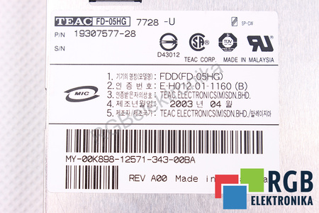 FD-05HG TEAC 7728-U 19307577-28