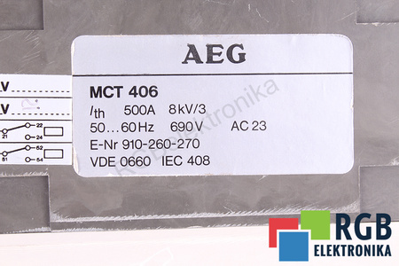 MCT406 AEG DECONECTOR