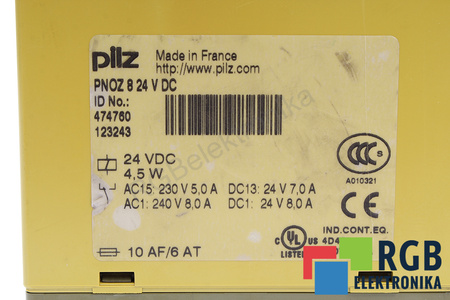 PNOZ8 PILZ 474760 RELEU DE SIGURANȚĂ