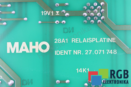 ID-NR.27.071748 MAHLO 28A1 RELAISPLATINE IDENT NR.27.071748