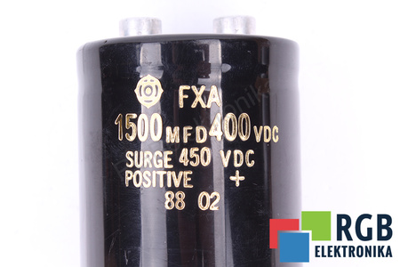 CONDENSATOR FXA HITACHI 1500UF, 400VDC CONDENSATOR