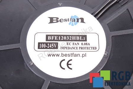 QEC12032BL BESTFAN 120X120X32MM, 230V, 0.08A EVANTAI