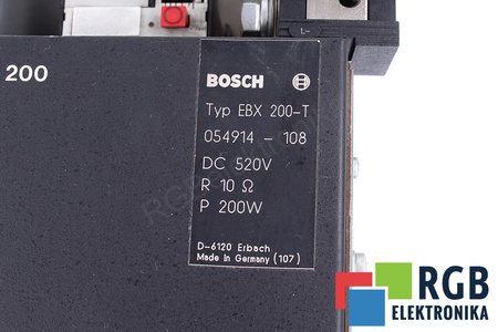 EBX200-T BOSCH 054914-108 10OHM, 200W