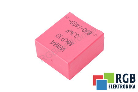 CONDENSATOR MKP1J043307H00JSSD WIMA MKP10, 3.3UF, 630/400V CONDENSATOR