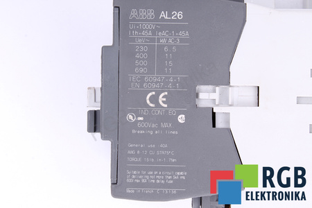 AL26-40-00 ABB 1000VAC ITH=45A