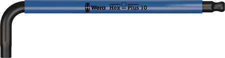 05073593001 WERA 950/9 HEX-PLUS MULTICOLOUR 1 SB SET DE CHEI HEXAGONALE ÎN FORMĂ DE L CU VÂRF SFERIC, ACOPERIRE BLACKLASER, METRIC, ÎN AMBALAJ CU AGĂȚĂTOARE, 9 PIESE