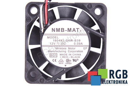1604KL-04W-B39-BQ1 NMB TECHNOLOGIES ÎNLOCUITOR PENTRU AFB0412HHA-TA5F 40X40X10MM, 12V EVANTAI