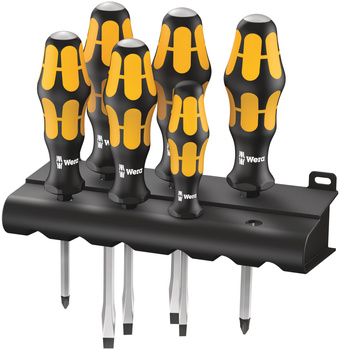 05018282001 WERA 932/6 SET DE ȘURUBELNIȚE DE IMPACT KRAFTFORM + SUPORT, 6 PIESE