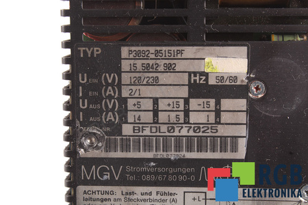 P3092-05151PF MGV 15.5042.902 DEFECT – PENTRU PIESE