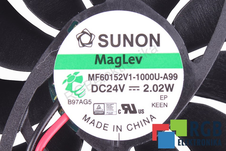 MF60152V1-1000U-A99 SUNON 60X60X15MM, 24V EVANTAI