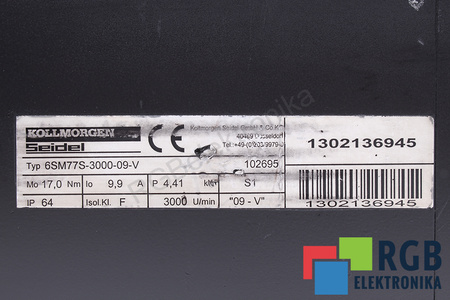 6SM77S-3000-9V KOLLMORGEN SEIDEL