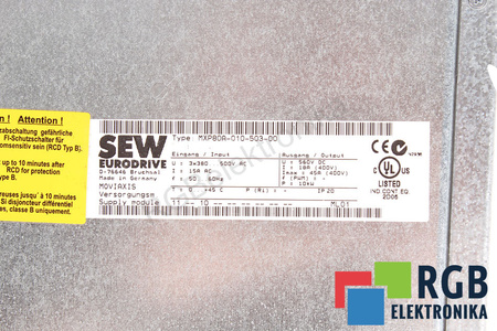 MXP80A-010-503-00 SEW EURODRIVE MOVIAXIS