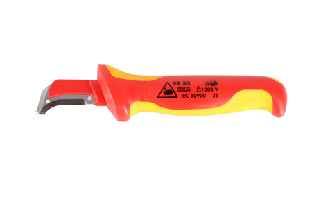 9855 KNIPEX 98 55 180X46X26MM 38MM CUȚIT DE DEZIZOLARE A SÂRMEI CU PANTOFI DE GHIDARE