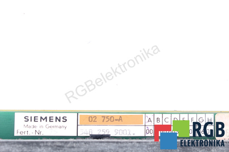 02750-A SIEMENS 5482599001 GE.548259.0001.01 TASTATURĂ