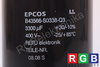 CONDENSATOR B43566-S0338SQ3 EPCOS 3300UF, 400V CONDENSATOR