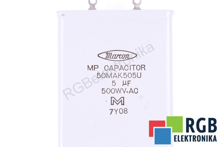 CONDENSATOR 50MAK505U MARCON 5UF, 500WV